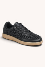 Load image into Gallery viewer, MODIFY-26 Intricate Woven-Pattern Lace-Up Casual Sneakers: GOLD / A18