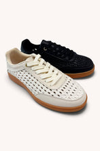 Load image into Gallery viewer, MODIFY-26 Intricate Woven-Pattern Lace-Up Casual Sneakers: GOLD / A18