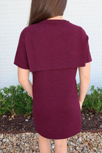 Load image into Gallery viewer, Sweater Dress- Burgundy
