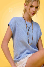 Load image into Gallery viewer, JCS3598-Loose Fit Sleeveless Ribbed Knit Crew Mock Neck Top: Hot Choco / S