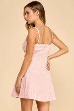 Load image into Gallery viewer, Embroidery fit and flare style mini dress: MINT / M