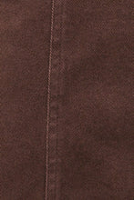 Load image into Gallery viewer, Keyhole Tie Button Front A-Line Mini Dress: DK BROWN / M
