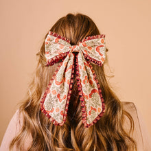 Load image into Gallery viewer, Fancy Frills Hair Bow-Everbloom Dusty Rose
