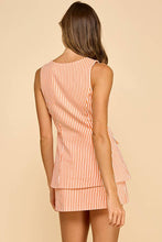 Load image into Gallery viewer, Round Neckline sleeveless Romper: BLACK/WHITE / L

