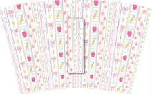 Load image into Gallery viewer, Teacher Stripes with Pink Bow (TALL ONLY)
