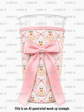 Load image into Gallery viewer, ORANGE BOW GHOST &amp; PINK BOWS with Pink Bow (TALL ONLY)
