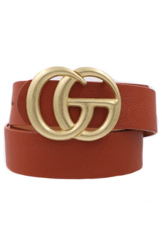 Cognac Matte GG Belt