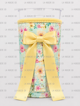 Load image into Gallery viewer, MINT FLORAL with Yellow Bow (TALL ONLY) (Copy)
