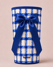 Load image into Gallery viewer, Royal Blue Gingham with Royal Blue Bow (TALL ONLY)
