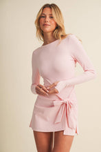 Load image into Gallery viewer, Long Sleeve Wrap Tie Front Dress: Dark Navy / S
