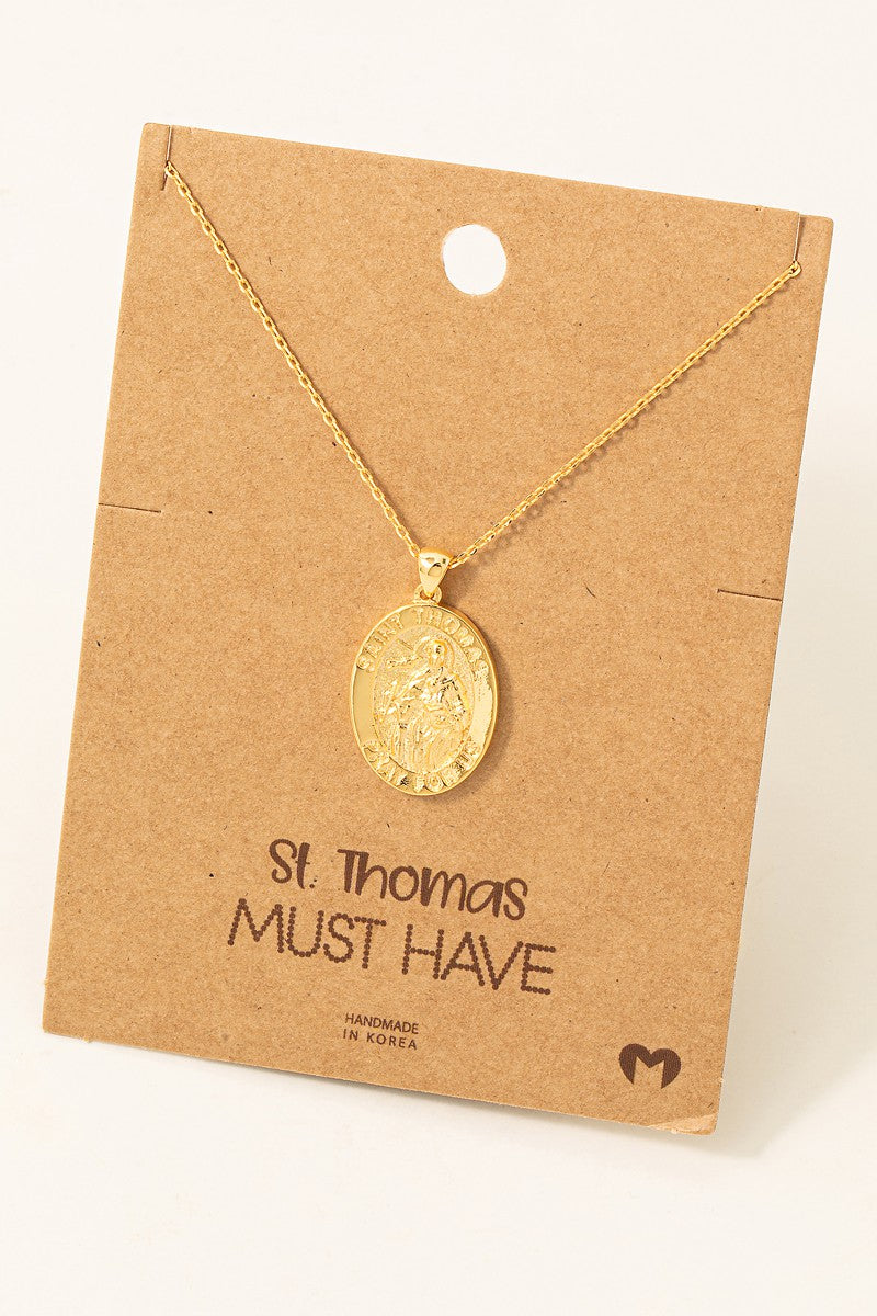 St Thomas Pendant Necklace