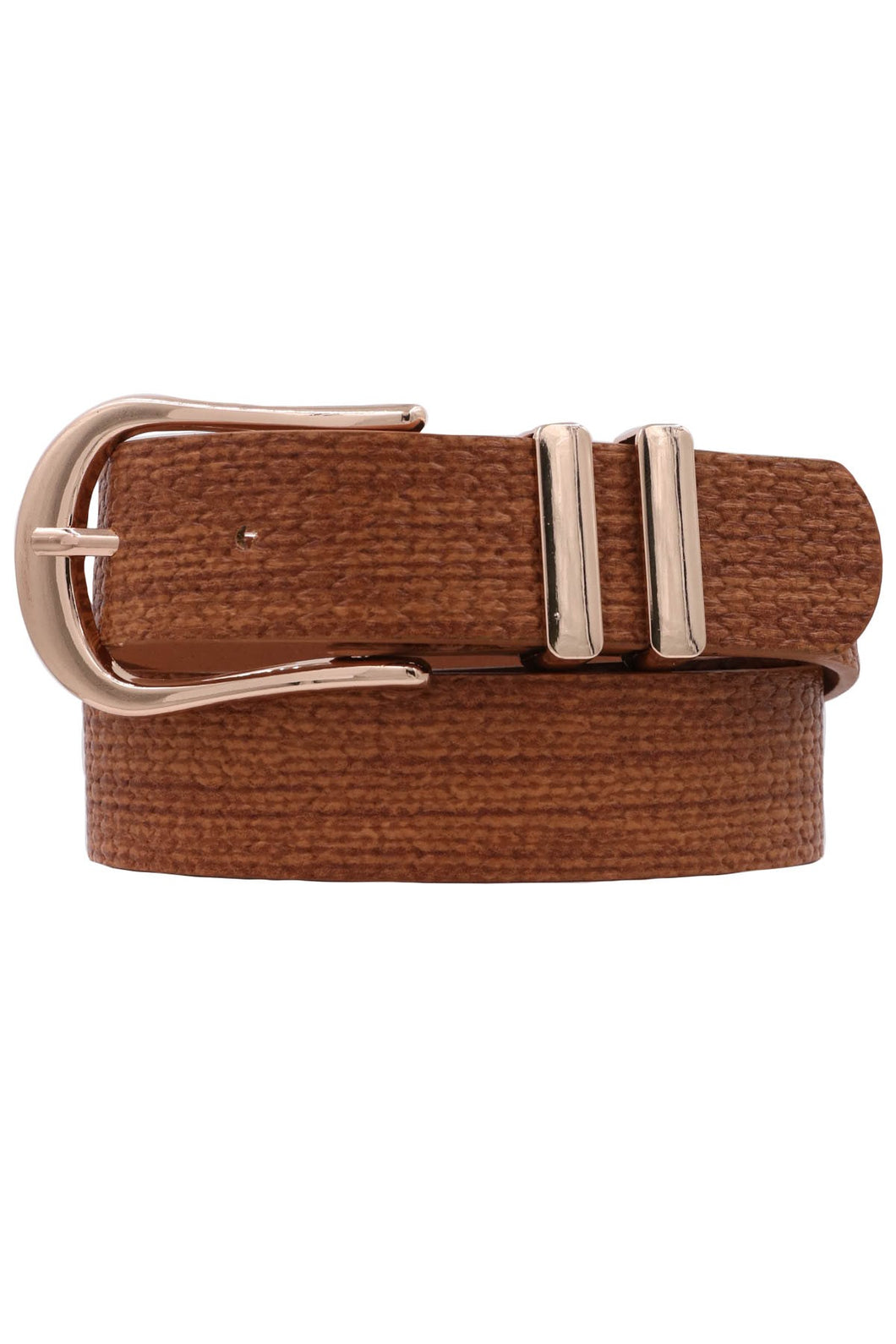 Brown Belt With Gold Accents