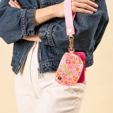 Load image into Gallery viewer, Dynamic Duo Pouch Wristlet-Secret Garden Pink
