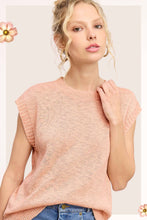 Load image into Gallery viewer, JCS3598-Loose Fit Sleeveless Ribbed Knit Crew Mock Neck Top: Hot Choco / S
