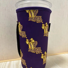 Load image into Gallery viewer, Purple &amp; Gold La State Koozie
