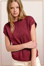 Load image into Gallery viewer, JCS3598-Loose Fit Sleeveless Ribbed Knit Crew Mock Neck Top: Hot Choco / M
