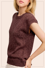 Load image into Gallery viewer, JCS3598-Loose Fit Sleeveless Ribbed Knit Crew Mock Neck Top: Hot Choco / M
