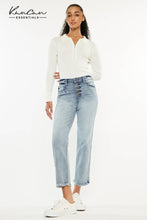 Load image into Gallery viewer, HIGH RISE STRAIGHT FIT JEANS-KC20011L: LIGHT / 5/26
