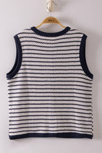 Load image into Gallery viewer, NT12503-Stripe Knit Button Down Top: TAUPE / S-M-L/2-2-2
