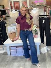 Load image into Gallery viewer, The Holly Top- Burgundy
