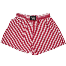 Load image into Gallery viewer, Lulu Mac Red Gingham Boxer Short
