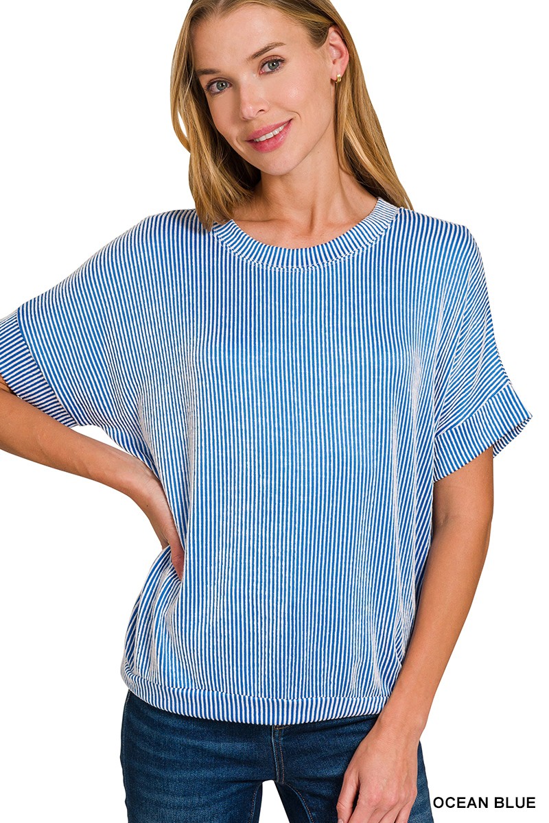The Adeline Top-Blue
