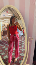 Load image into Gallery viewer, Lulu Mac Red/Pink Stripe Pants
