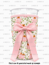 Load image into Gallery viewer, PINK GINGHAM PUMPKINS with Pink Bow (TALL ONLY)

