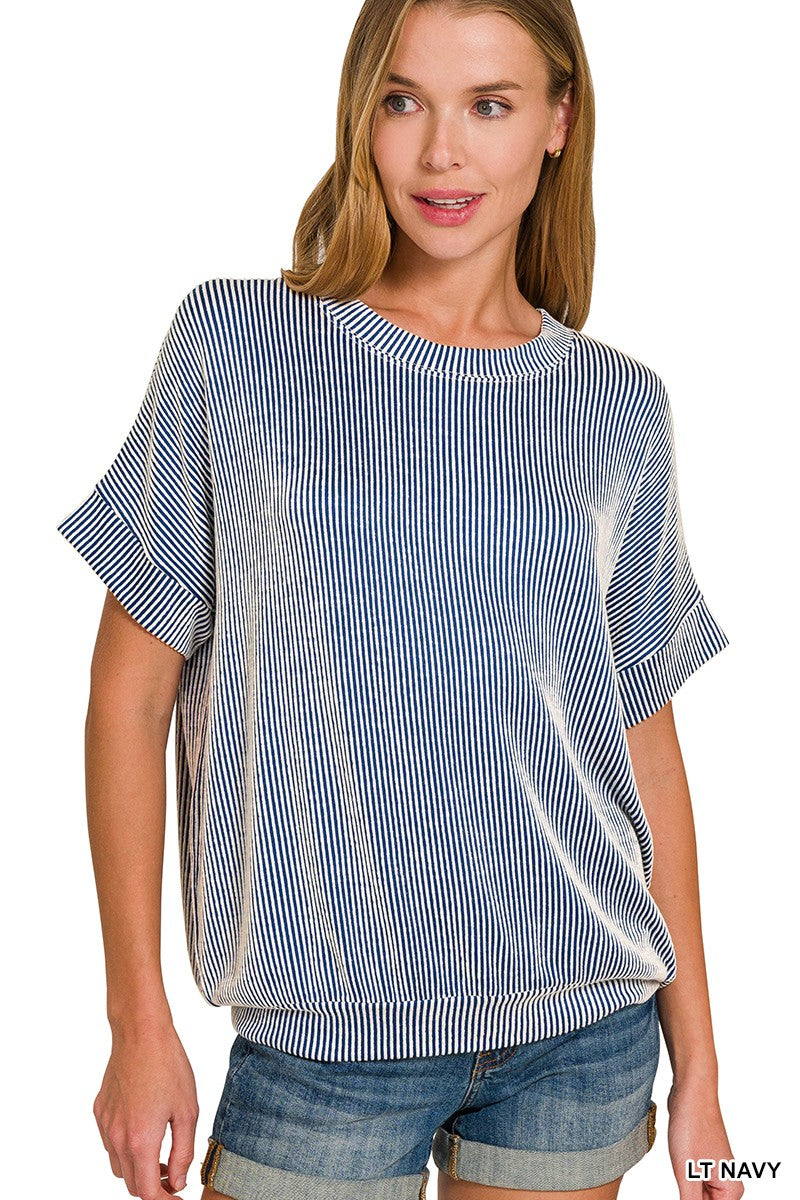 The Adeline Top-Navy