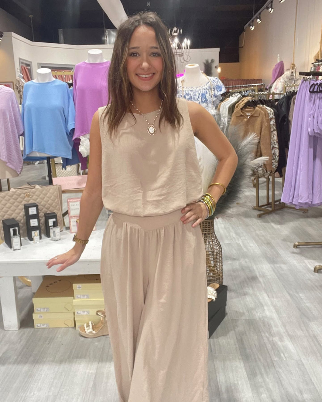 Taupe Elegance Pants