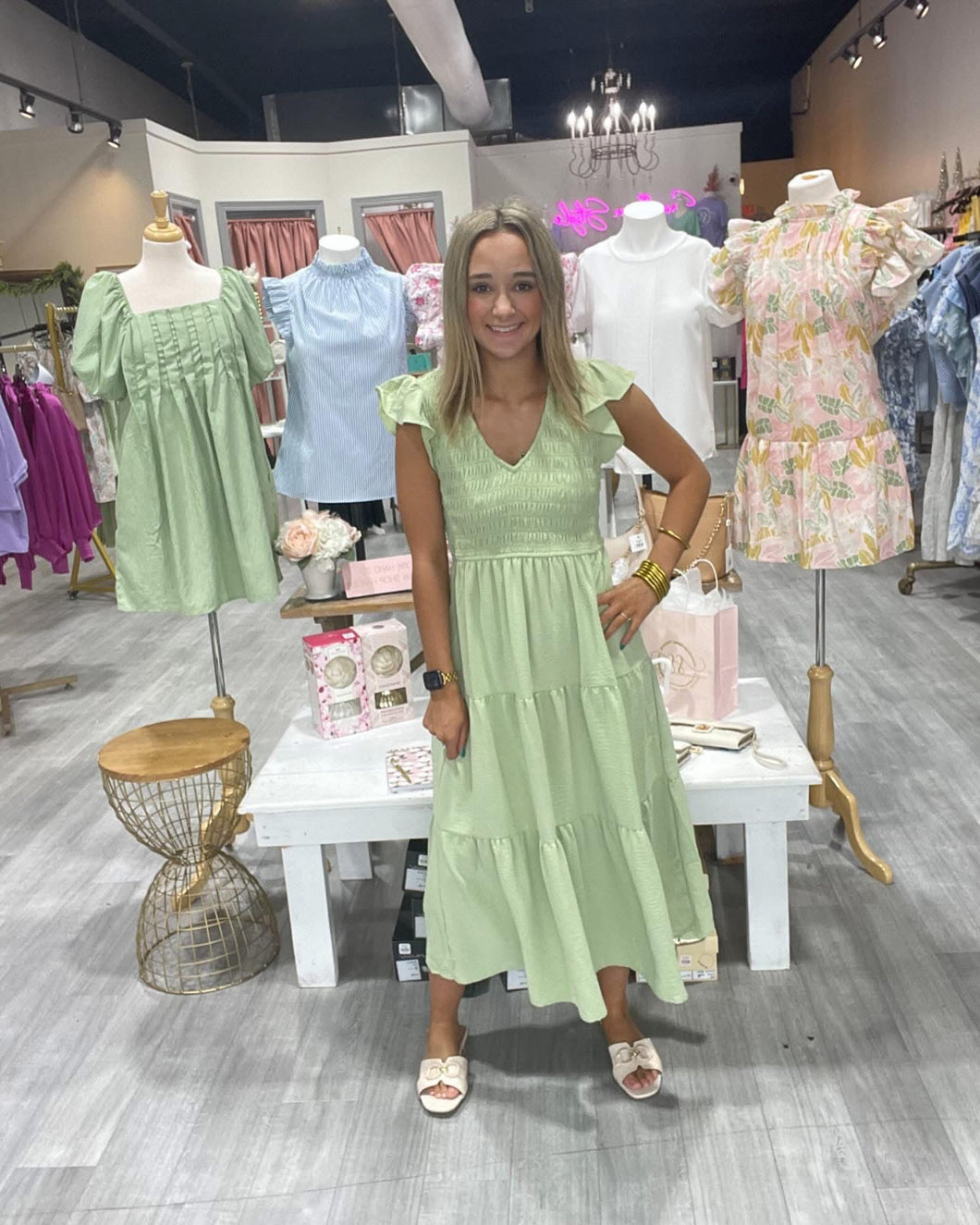 The Bethany Dress - Green