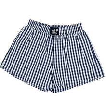 Load image into Gallery viewer, Navy Gingham Boxer Short
