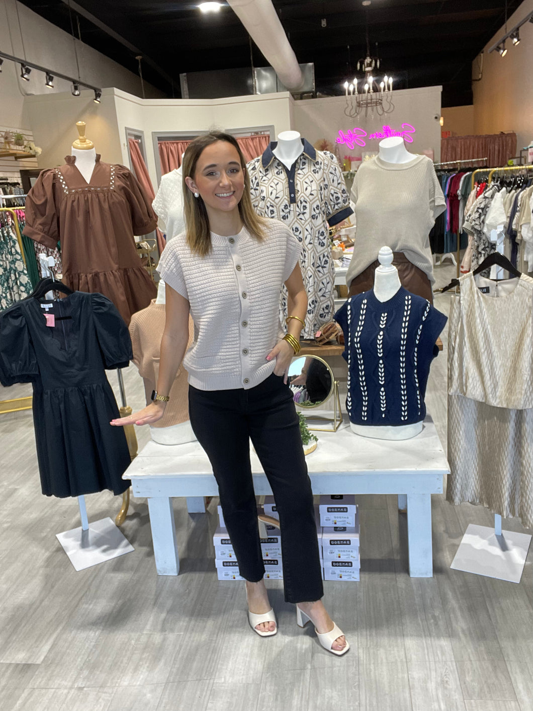The Liz Top-Light Khaki