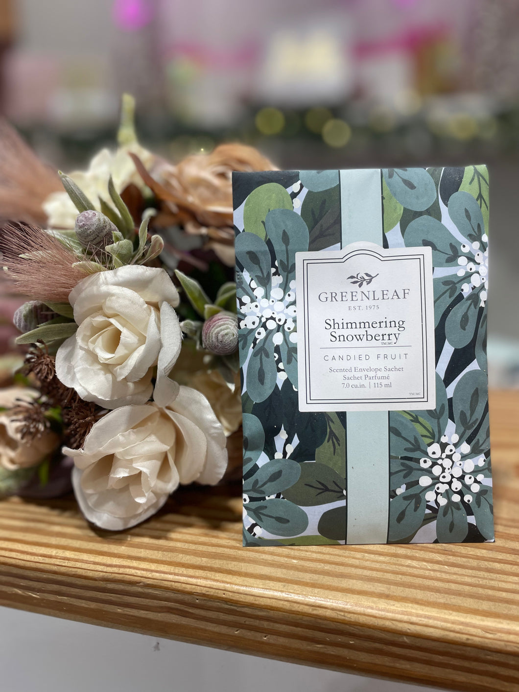 Shimmering Snowberry Sachet