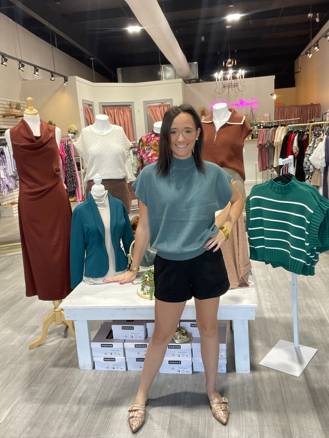 The Beverly Top-Jade