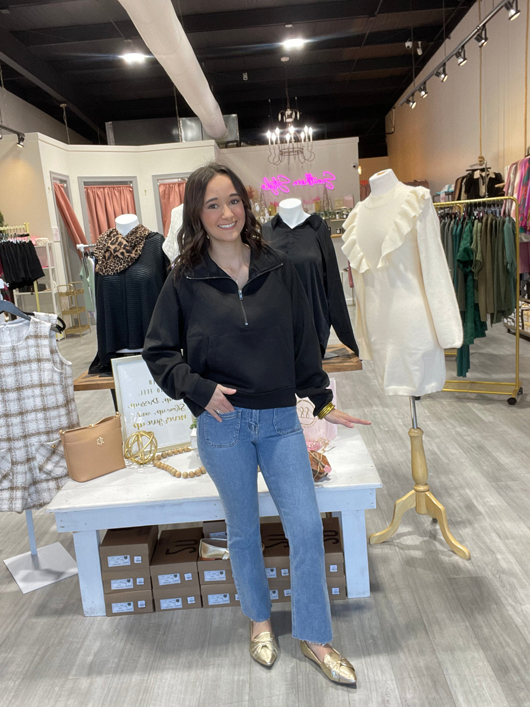 The Polly Top - Black