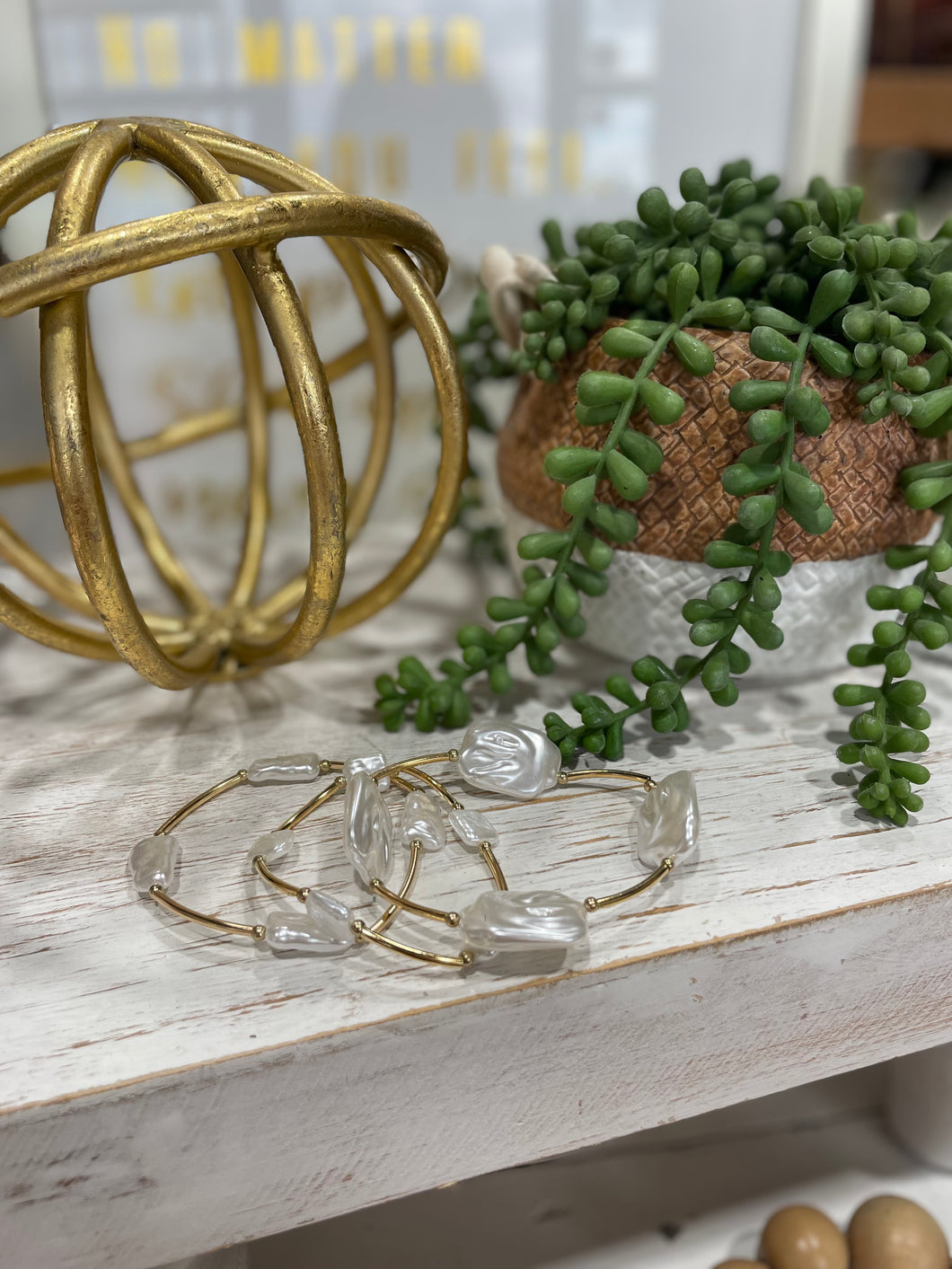 Gold And Pearl Stack