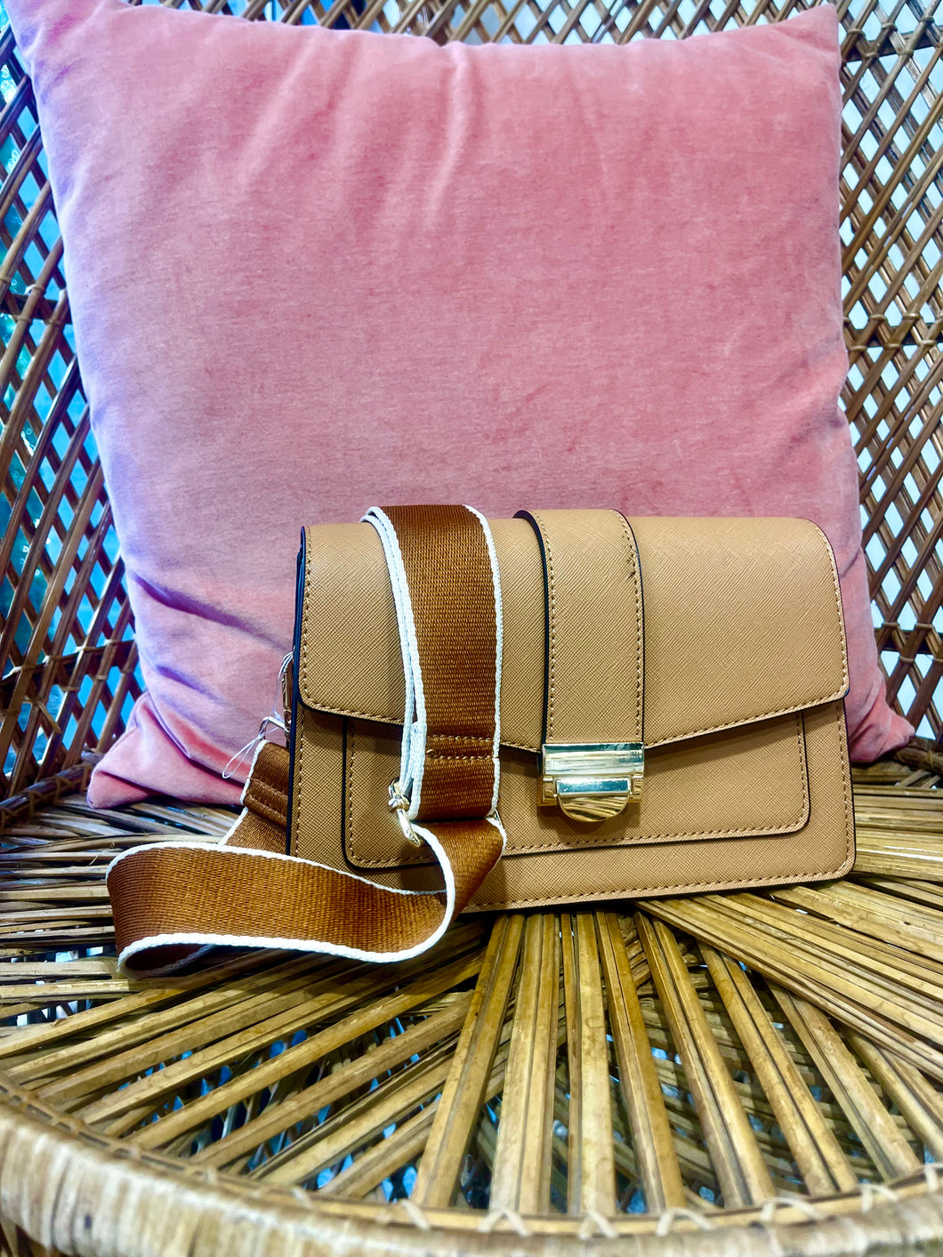 Brown Thick Strapped Purse