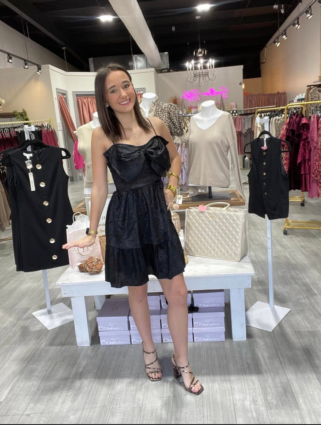 Little Black Bow Dress