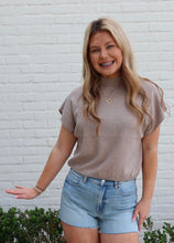 Load image into Gallery viewer, The Beverly Top-Mocha

