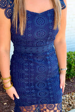 Load image into Gallery viewer, The Brynleigh Dress - Navy
