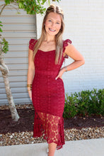 Load image into Gallery viewer, The Brynleigh Dress - Wine
