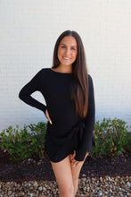 Load image into Gallery viewer, The Bristol Wrap Dress- Black
