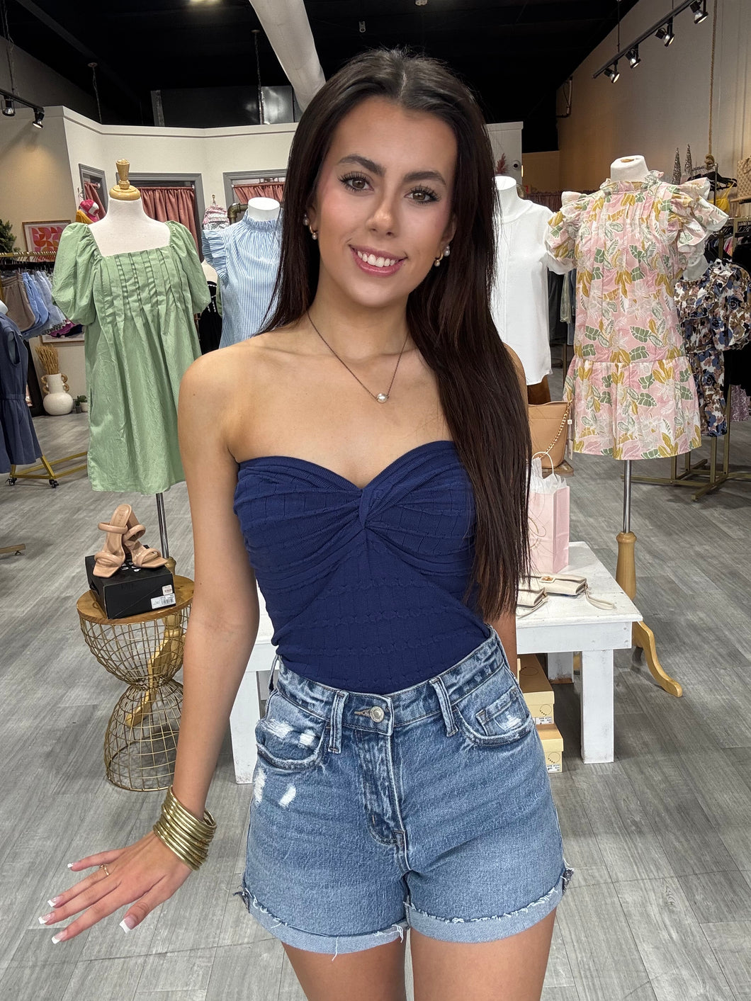 The Raelyn Top - Navy
