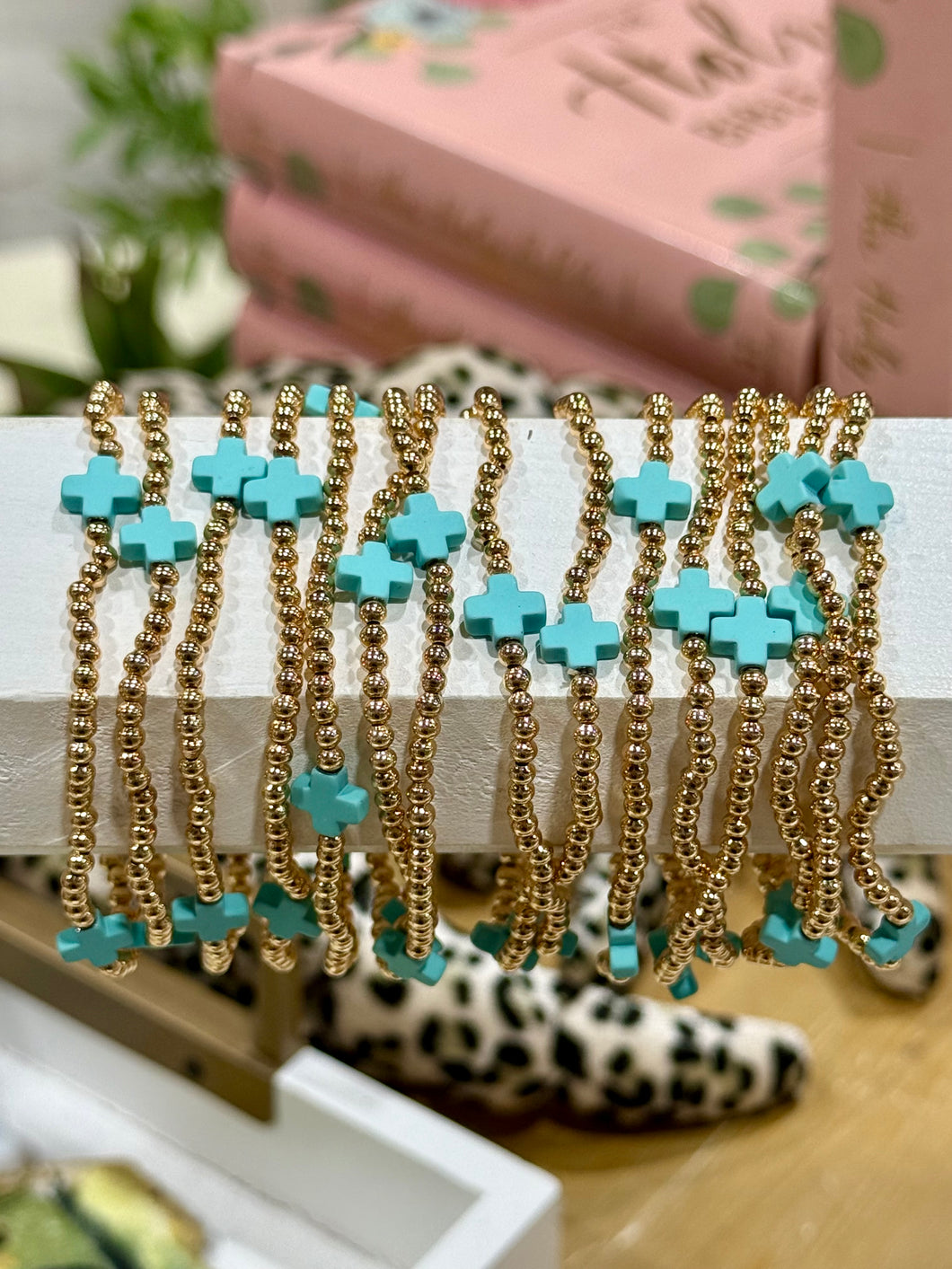 Turquoise Cross Bracelet