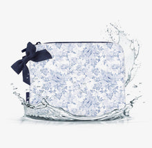 Load image into Gallery viewer, Something Navy Bow Crinkle Makeup Bag

