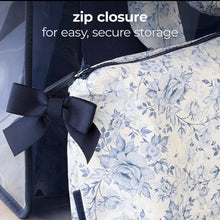 Load image into Gallery viewer, Something Navy Bow Crinkle Makeup Bag
