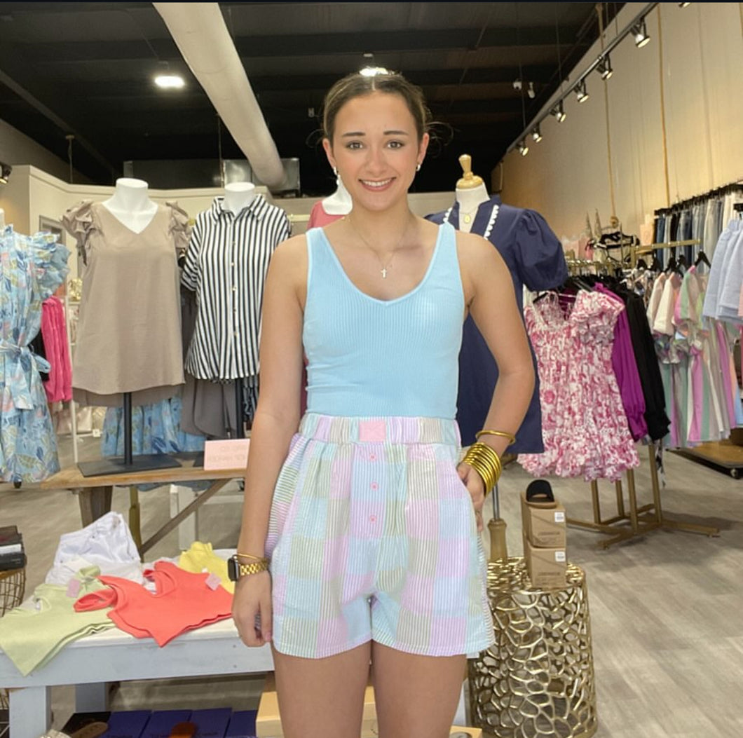 Pastel Picnic Shorts