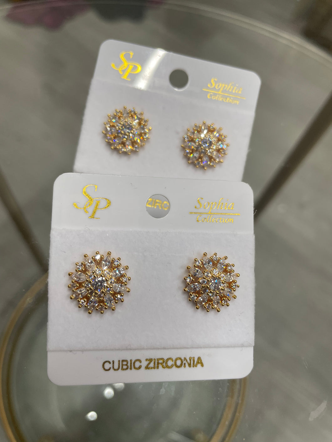 Cluster Diamond Earrings
