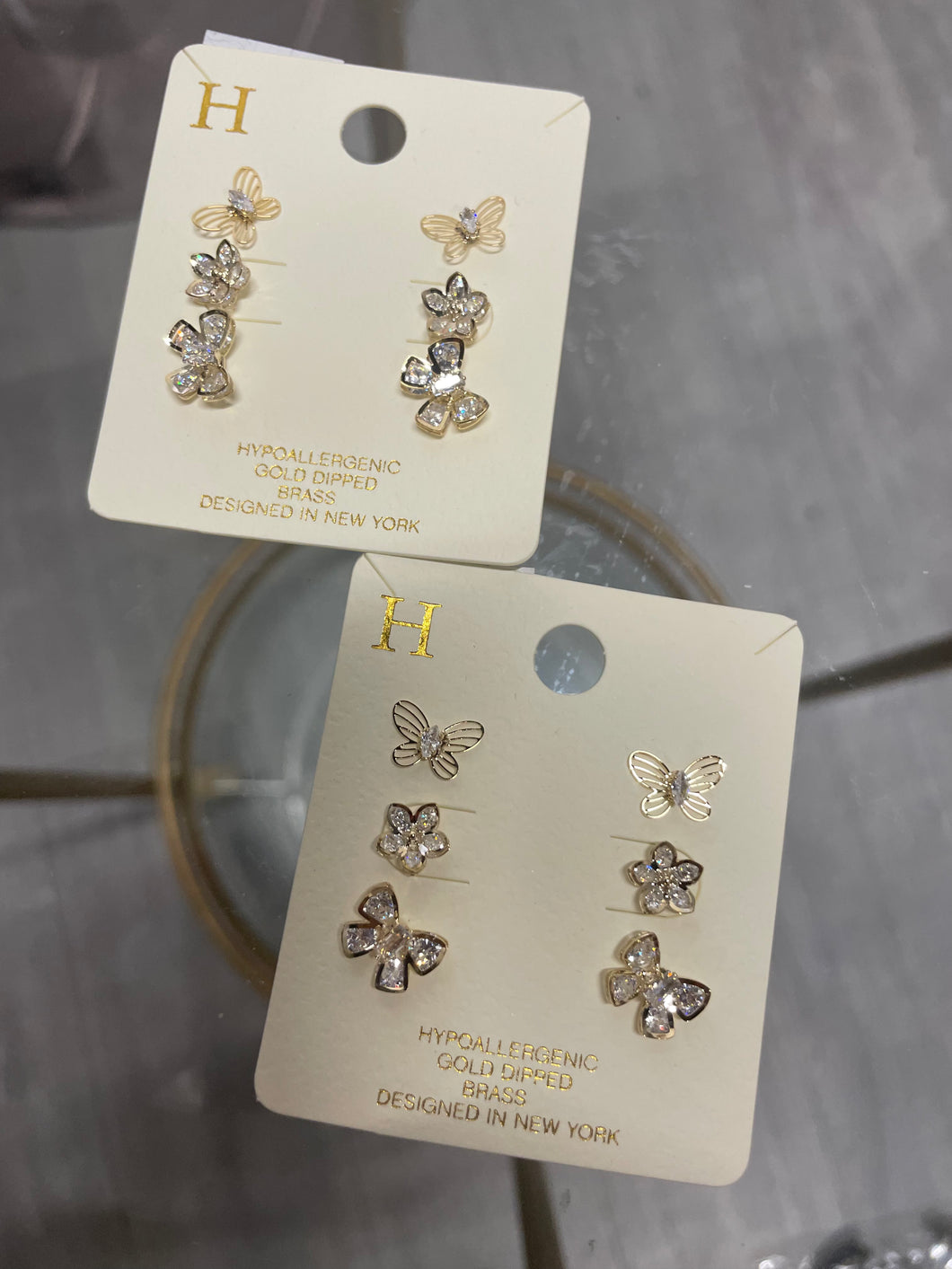 Butterfly Earrings 3 pack
